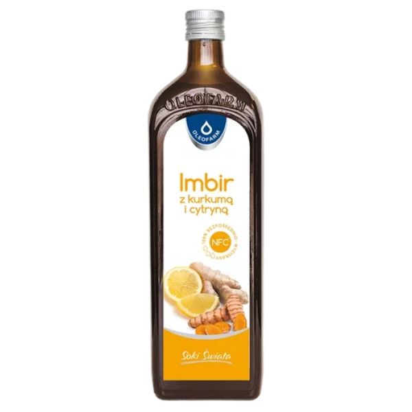 Oleofarm sok z imbiru z kurkumą i cytryną